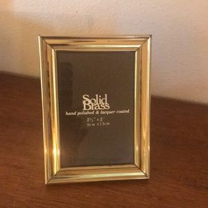 COPY - Vintage solid brass picture frame set of two